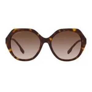 Burberry Vanessa BE4375 401713 Sunglasses Women's Dark Havana/Brown Gradient.